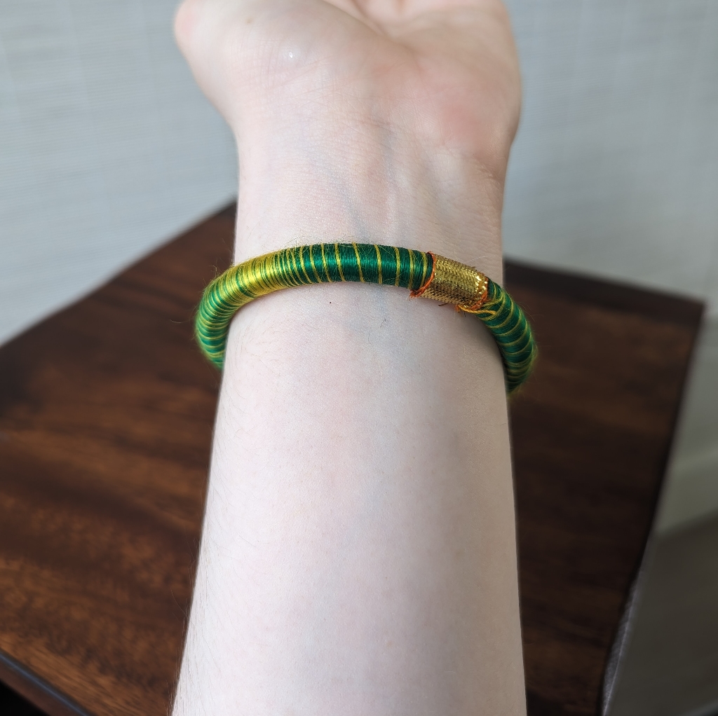 Threaded Wrapped Bangle